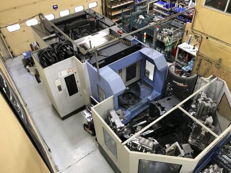 CNC machine operating in VMAC production facility