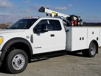 G30-Ford F550 Palfinger Service body with PSC6025 Crane-2