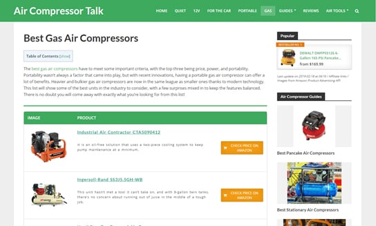 Best Gas Air Compressors