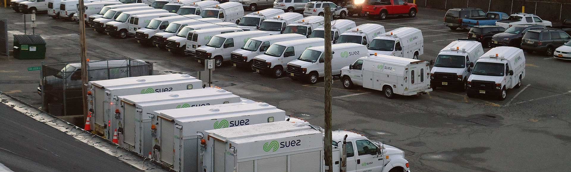 Suez Fleet of trucks