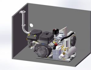 VMAC Gas Drive Air Compressor with Cage