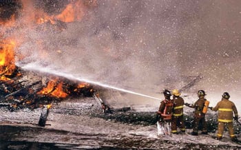 Compressed air foam firefighting