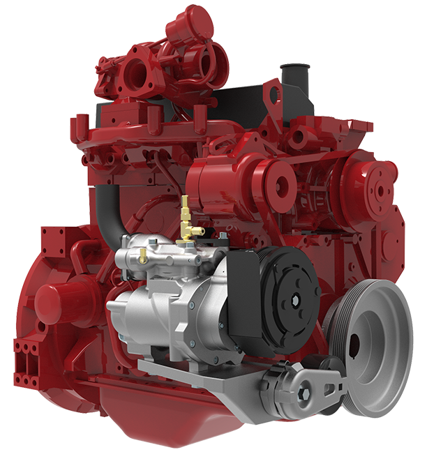 VMAC VR70 air compressor on Cummins B3.3L industrial engine