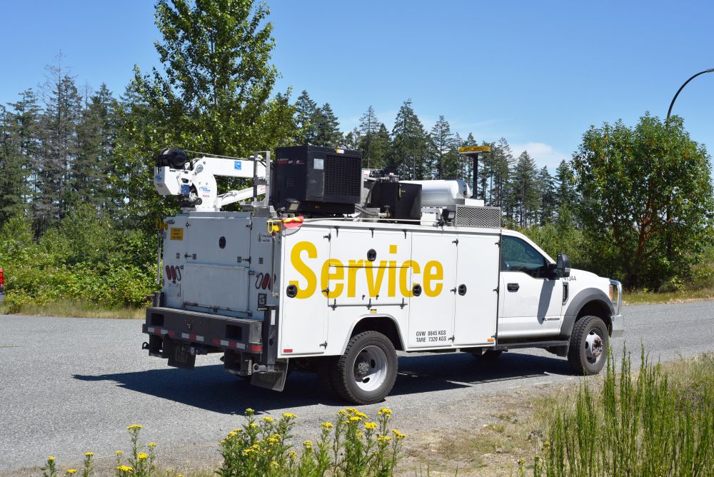 A Multifuction installed on Finning hydraulic service truck