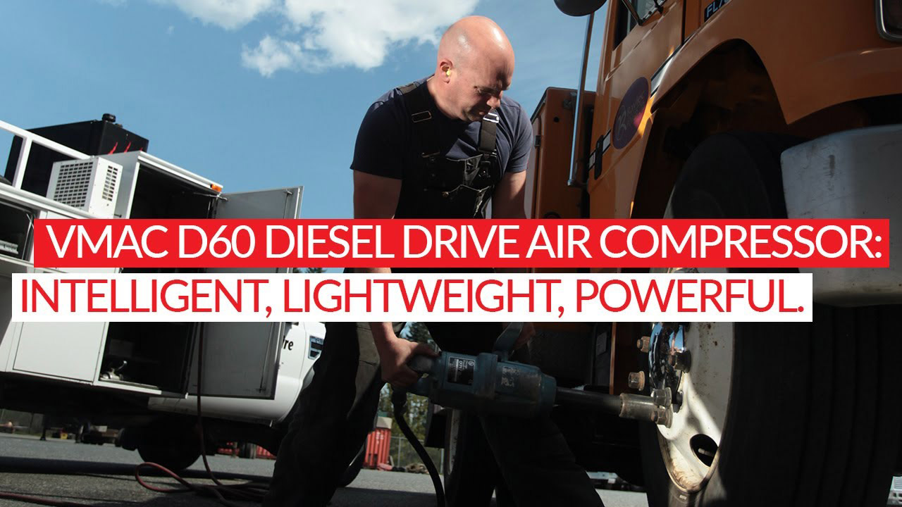 VMAC D60 Diesel Drive Air Compressor: Intelligent, Lightweight, Powerful.